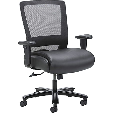 Lorell&reg; Heavy-Duty High-Back Mesh Task Chair, Black