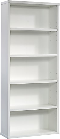 Sauder® Select 73"H 5-Shelf Bookcase, Soft White