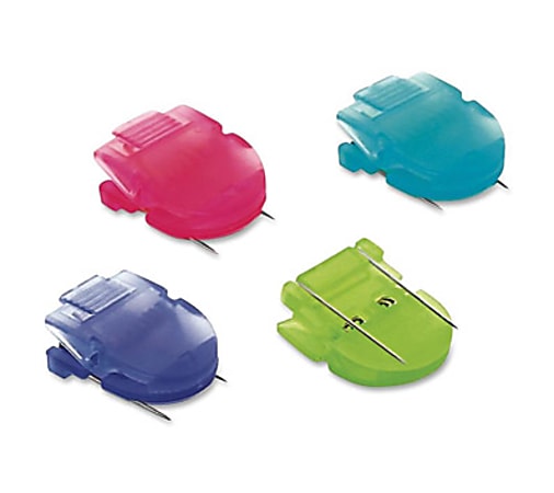 Advantus Panel Wall Clips, Box Of 4, Assorted Colors