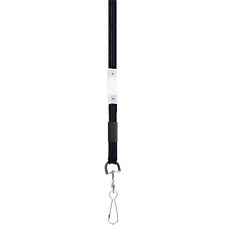 今だけの限定セール Baumgartens Breakaway Lanyard 36 Black - Office Depot 事務用品