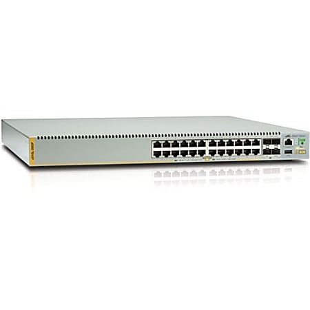 Allied Telesis AT-X510L-28GP Layer 3 Switch - 24 Ports - Manageable - 10 Gigabit Ethernet, Gigabit Ethernet - 10/100/1000Base-T, 10GBase-X - 3 Layer Supported - Twisted Pair, Optical Fiber - Rack-mountable