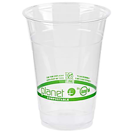 StalkMarket Planet+ Compostable Cold Cups, 16 Oz, Clear, Pack Of 1,000 Cups