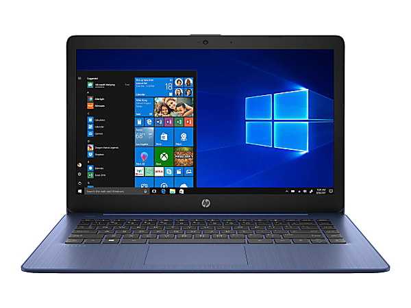 HP Stream 14-ds0000 14-ds0130nr 14" Notebook - 1920 x 1080 - AMD A-Series A4-9120e Dual-core 1.50 GHz - 4 GB RAM - 64 GB Flash Memory - Royal Blue, Frosted Blue - Windows 10 Home in S mode - AMD Radeon R3 Graphics