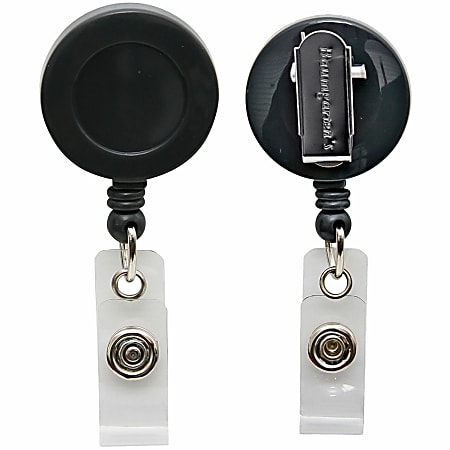 SICURIX Standard ID Badge Reel, Black