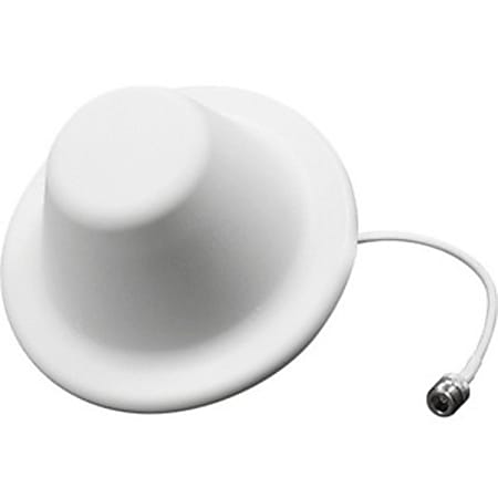 WeBoost 4G LTE/ 3G High Performance Wide-Band Dome Ceiling Antenna - 698 MHz to 960 MHz, 1710 MHz to 2700 MHz - 4 dB - Cellular Network, Indoor - White - Ceiling Mount - Omni-directional - N-Type Connector