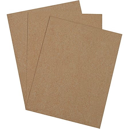 Tan Color Chipboard * GREAT for SHIPPING * 8.5 x 11  .022 Mil. - 100 sheets 