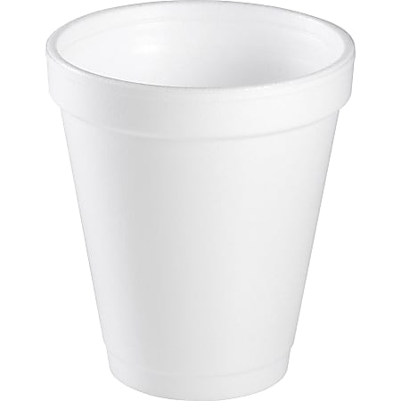 Dart Handi-Kup Insulated Styrofoam™ Cups, 6 Oz, White, Box Of 1,000 Cups