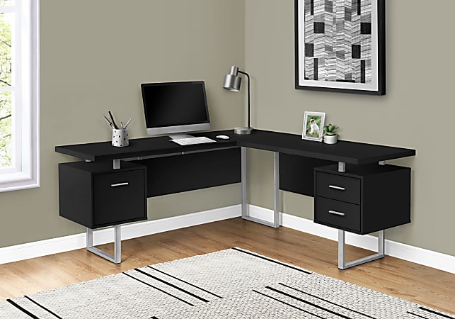 Black computer 2024 corner desk