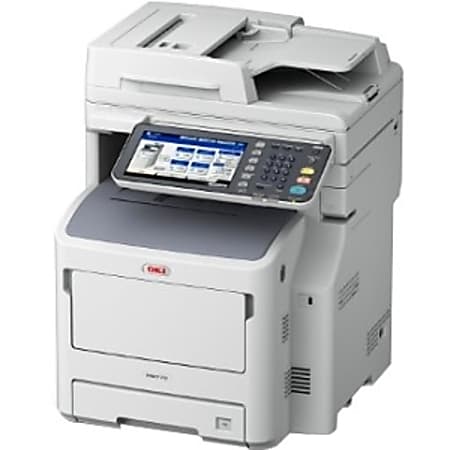 Oki MB770 LED Multifunction Printer - Monochrome - Plain Paper Print - Desktop