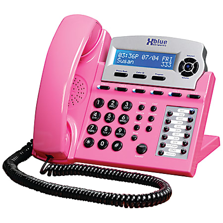 XBLUE Networks X16 Corded Telephone System, Pink