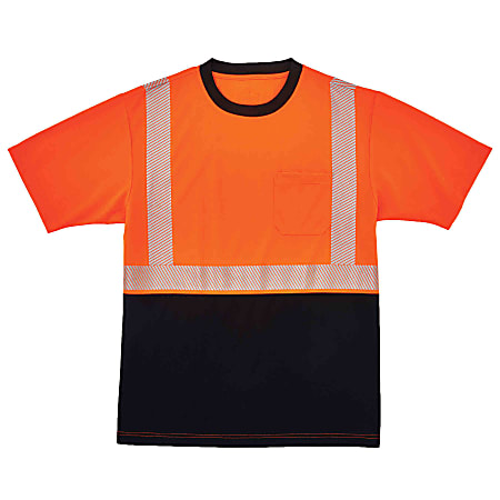 Ergodyne GloWear 8280BK Type R Class 2 Performance T-Shirt, 4X, Orange