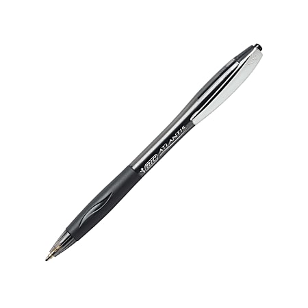 BIC® Atlantis® Comfort Retractable Medium Ball Point Pens - Black, 3 pk -  Harris Teeter