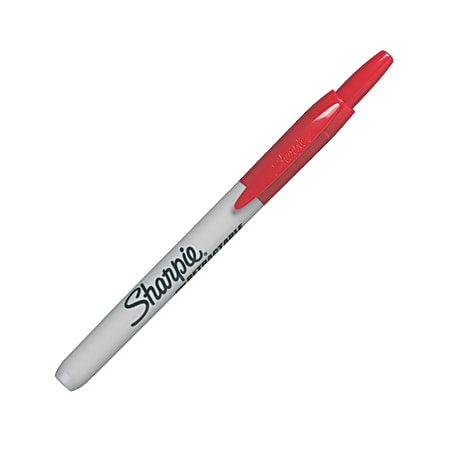 Sharpie® Retractable Permanent Marker, Red