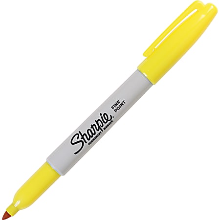 Sharpie Limited Edition 80's Glam Banana Clip Yellow Fine Point Permanent  Marker