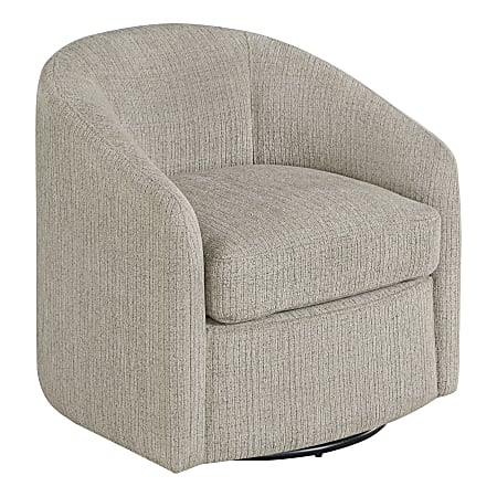Office Star Bella Fabric Swivel Accent Chair, Marble