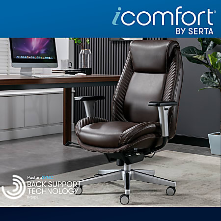 Serta iComfort i6000 Ergonomic Bonded Leather High Back Manager