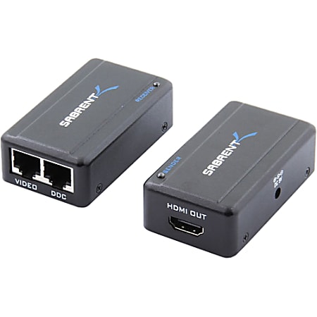 Sabrent HDMI-EXTC Video Console/Extender - 1 Input Device - 1 Output Device - 200 ft Range - 4 x Network (RJ-45) - 1 x HDMI In - 1 x HDMI Out - Twisted Pair - Category 6