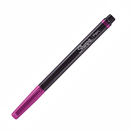 Sharpie Felt Tip Pens 0.4mm Fine Point Black Barrel Berry ink - Office Depot