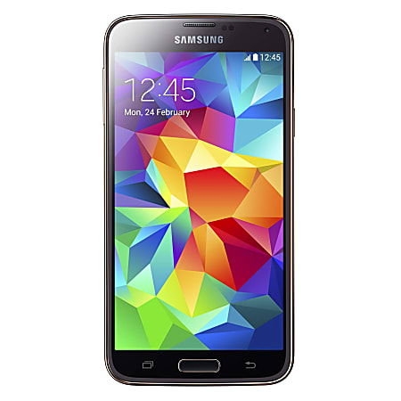 Samsung Galaxy S5 Cell Phone, Gold, PSN100567