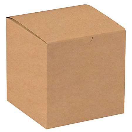 Office Depot® Brand Gift Boxes, 6"L x 6"W x 6"H, 100% Recycled, Kraft, Case Of 100