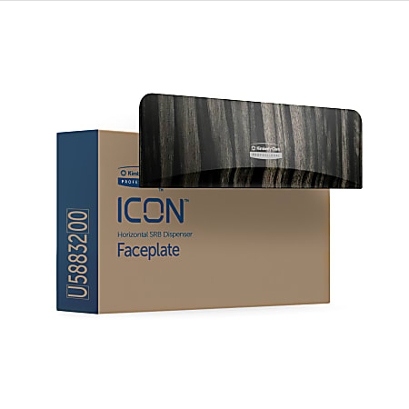 Kimberly-Clark Professional ICON Faceplate, Horizontal, Ebony Wood Grain