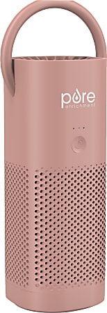 Pure Enrichment PureZone HEPA Mini Portable Air Purifier, 54 Sq. Ft. Coverage, Blush