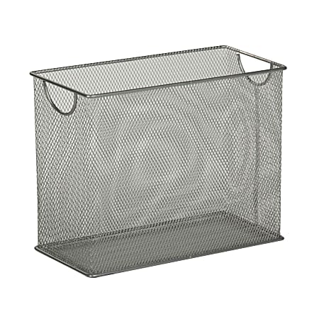 Honey-Can-Do Tabletop Hanging File Organizer, 9 7/8"H x 12 1/2"W x 5 1/2"D, Silver