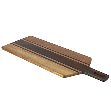 Kenmore San Ysidro Acacia Wood Rectangle Cutting Board, 26-1/2" x 10", Brown