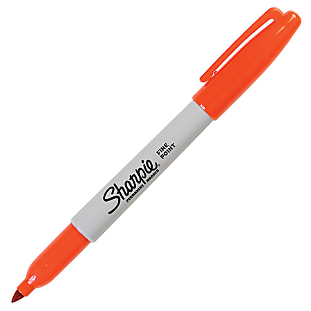 Sharpie Permanent Fine Point Marker Orange Office Depot