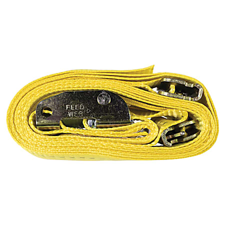 Monster Trucks Webbed Polyester Strap With Cambuckle, 12’ x 2”, Yellow