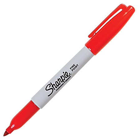 Sharpie Permanent Fine-Point Marker, Red