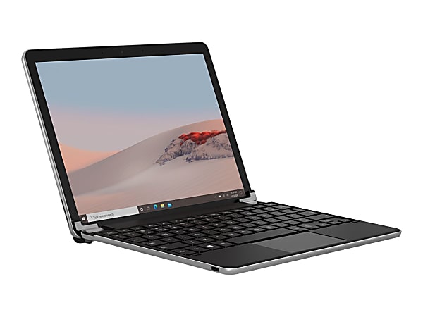 Brydge 10.5 Go+ - Keyboard - with touchpad - backlit - wireless - Bluetooth 5.0 - QWERTY - English - silver - for Microsoft Surface Go