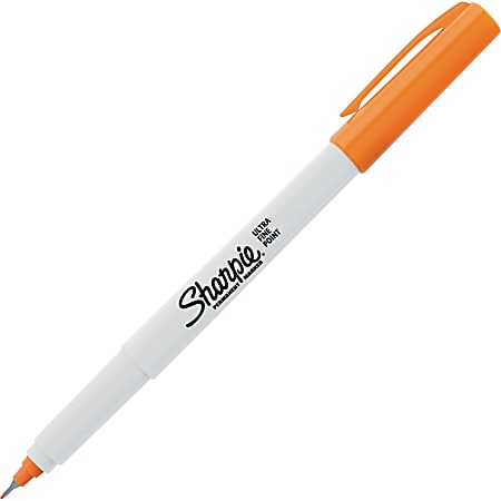 30036 Sharpie Permanent Marker Pack of 1 Orange Fine Point 