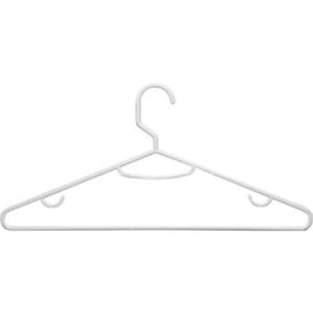 Honey-can-do HNG-01195 15-Pack Plastic Tubular Hangers, Light Gray - for Clothes, Shirt, Garment, Scarf, Belt, Laundry Room, Coat - Plastic - Light Gray - 15 Pack