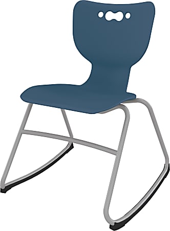 MooreCo Hierarchy Armless Rocker Chair, 18", Navy