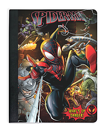 Spiderman Wide Ruled Composition Notebook, 9.5" x 7.25", 100 Sheets