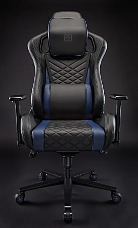 RS Gaming Davanti Vegan Leather High Back Gaming Chair BlackBlue