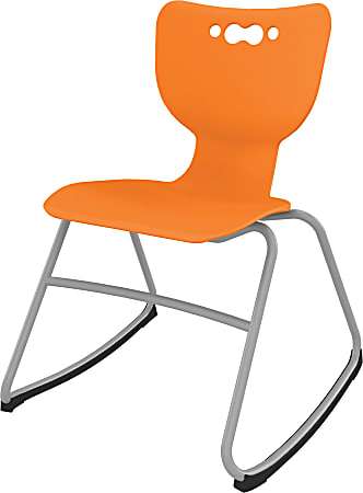 MooreCo Hierarchy Armless Rocker Chair, 18", Orange