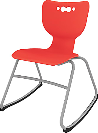 MooreCo Hierarchy Armless Rocker Chair, 18", Red