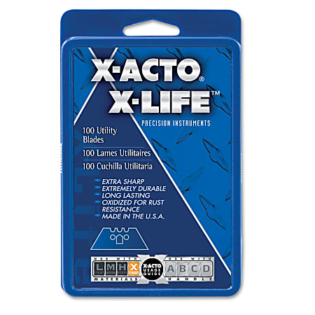 X-ACTO SurGrip Utility Knife Blades, Pack Of 100