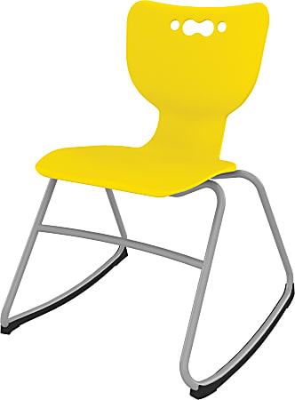 MooreCo Hierarchy Armless Rocker Chair, 18", Yellow