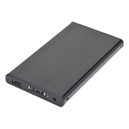 Sabrent EC-25HSU Hard Drive Enclosure - 1 x 2.5" - 9.5 mm Height Internal - Serial ATA, eSATA, USB - External