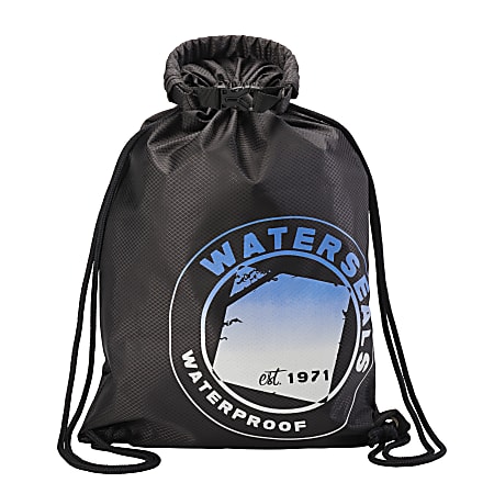 Lewis N. Clark WaterSeals Rolltop Cinch Laptop Backpack, Black