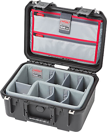 SKB Cases iSeries Protective Case With Padded Dividers And Lid Divider, 12-1/2" x 8-1/2" x 6-1/4", Black