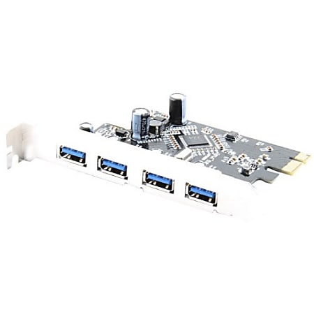 Sabrent USB 3.0 4-port PCI Express Card - PCI Express - Plug-in Card - 4 USB Port(s) - 4 USB 3.0 Port(s)