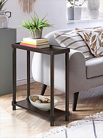 New Ridge Home Goods Harrison Narrow Side Table 24 H x 22 W x 8 D