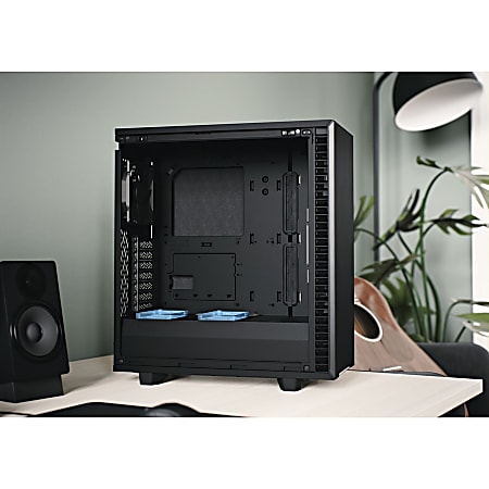 Fractal Design Define 7 Compact Computer Case Mid tower Black Brushed  Aluminum 4 x Bay 4 x 4.72 x Fans Installed 0 ATX Micro ATX Mini ITX  Motherboard Supported 7 x Fans Supported - Office Depot