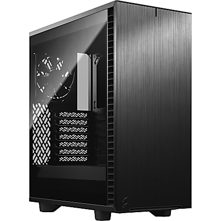Fractal Design Define 7 Compact Computer Case - Mid-tower - Dark Black - Brushed Aluminum, Tempered Glass - 4 x Bay - 4 x 4.72" x Fan(s) Installed - 0 - ATX, Micro ATX, Mini ITX Motherboard Supported - 7 x Fan(s) Supported