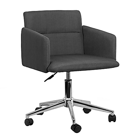 Glamour Home Aila Office Chair, Gray
