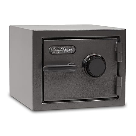 Sanctuary Diamond Combination Lock Home/Office Safe, 0.79 Cu. Ft., Dark Grey Hammertone